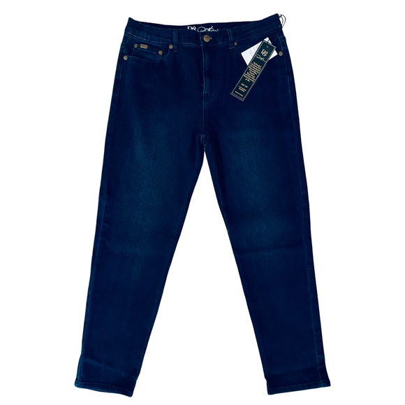 DG2 by Diane Gilman Stretch Denim Straight Leg Jeans Size 10P NWT - Picture 1 of 7